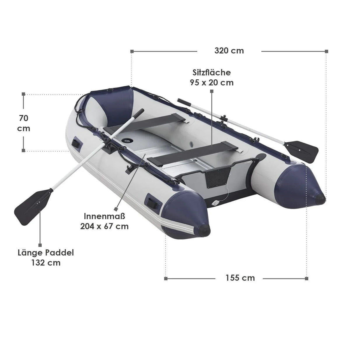 2025 Barco neumático 3,20 m