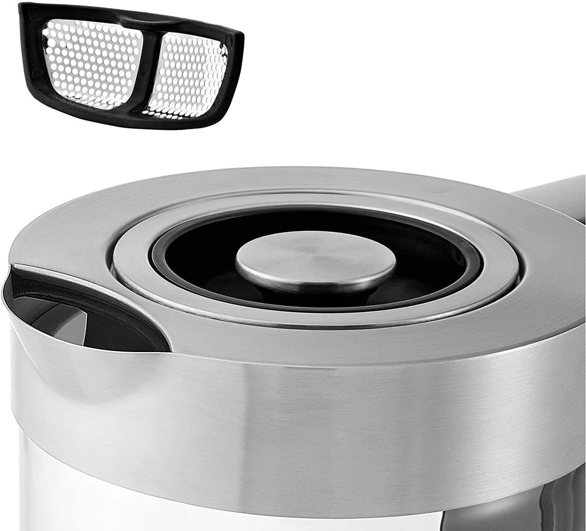 WMF Lono Toaster Glas mit Brötchenaufsatz, 2 Scheiben, XXL, motorisierte Toastaufnahme & Lono 2 in 1 Vario Wasserkocher, mit Temperatureinstellung, 1,4-1,7 l, 3000 W, Teekocher Glas mit Teesieb