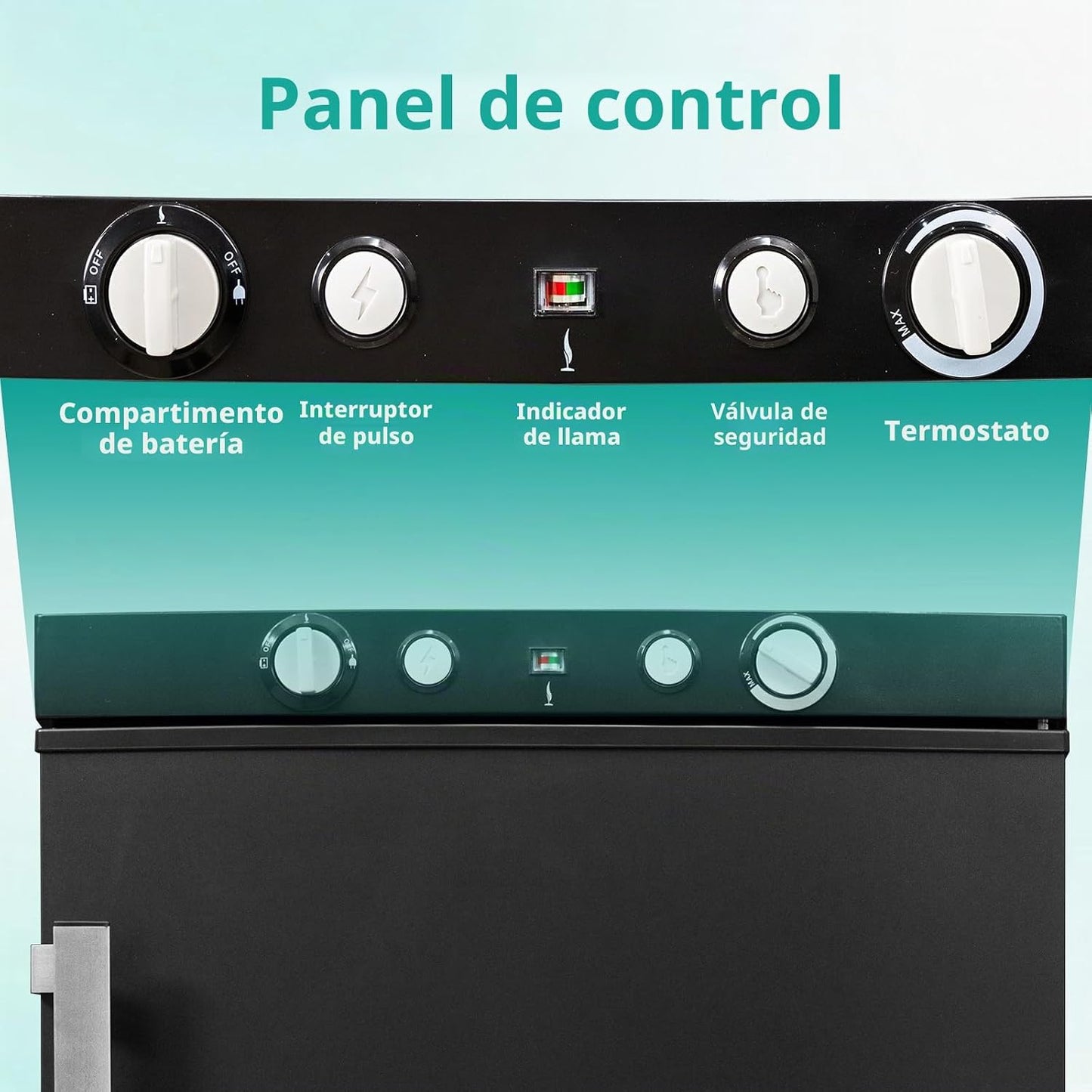 SMETA Nevera de Gas Butano, 100L con Congelador, Trivalente 12v 220v Gas, Frigorifico 12v, sin Ruido, Nevera para Furgoneta Camper Caravana Autocaravana Campo Dormitorio Oficina, Blanco