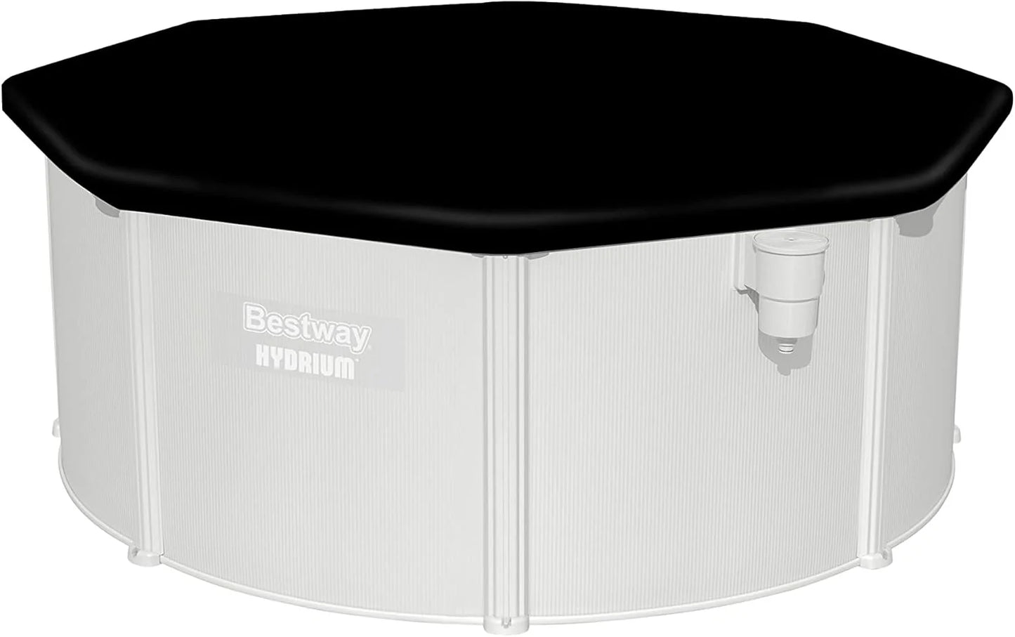 Bestway Hydrium - Piscina de Pared de Acero con Filtro de Arena, diámetro de 300 x 120 cm, Gris, Redonda