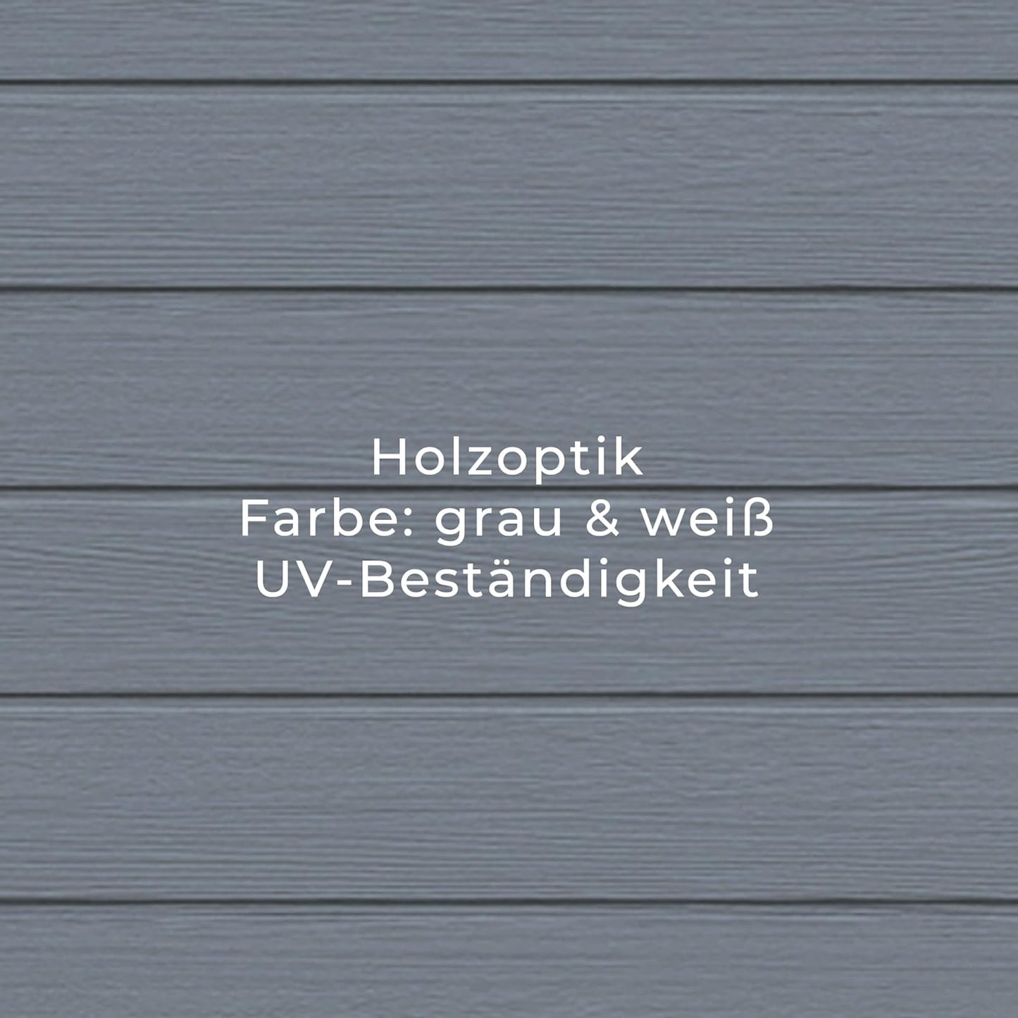 Gartenhaus Lönneberga 2,5m² Kunststoff | Polypropylen (PP) Geräteschuppen witterungsbeständig 124 x 191 x 167/199 cm (B x T x H) grau