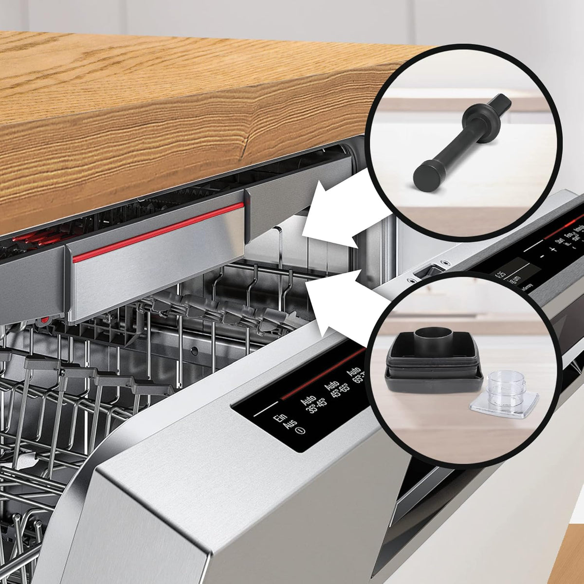 Bosch Standmixer VitaBoost MMBH6P6BDE, 6-Klingen-Edelstahlmesser, 2,5l Tritan-Mixbehlter, Stopfer, 6 Automatikprogramme, Rezeptbuch, BPA-frei, einfache Reinigung, 45,000 U/min, 1600 W, schwarz