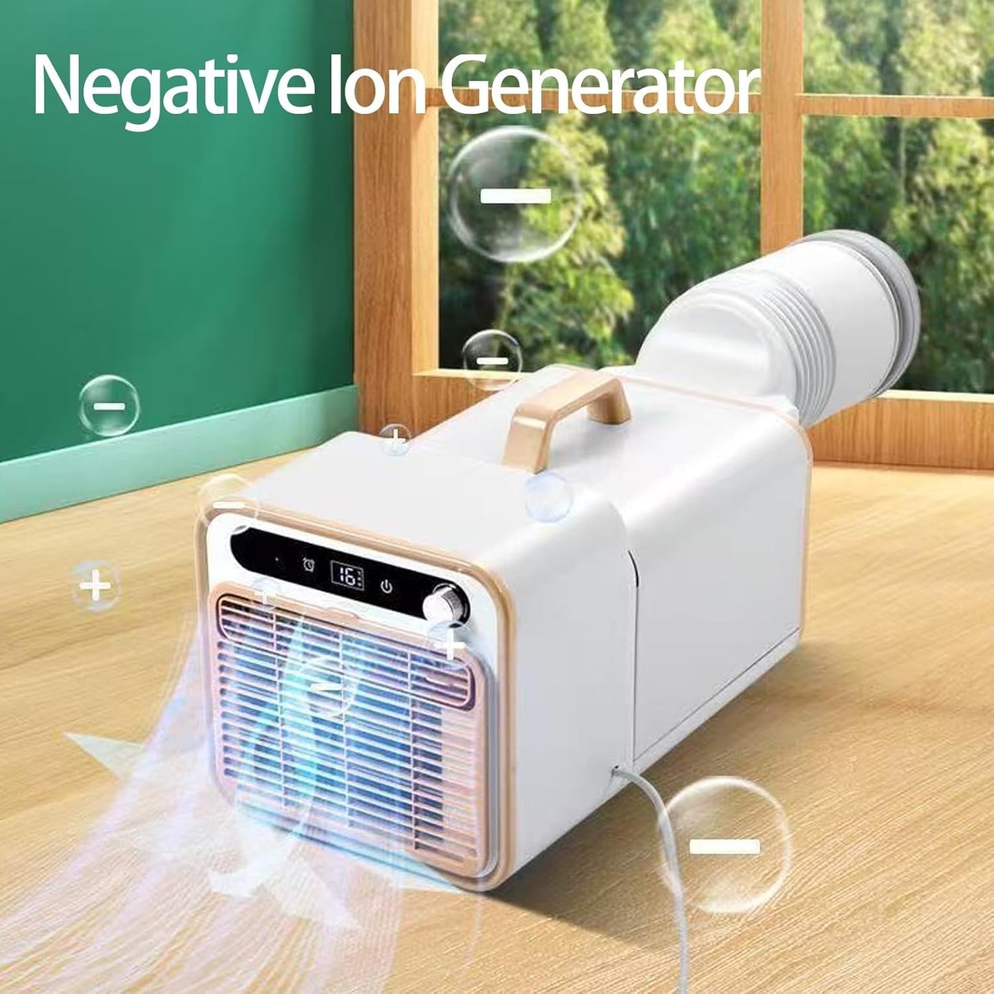 Tragbare Mini-Klimaanlage, Split-Kühlsystem, 5000 BTU, leise Kühlung, keine Fensterabdichtung erforderlich, Touch-Bedienung & Fernbedienung, Timer-Steuerung(With 2-meter connecting pipe)