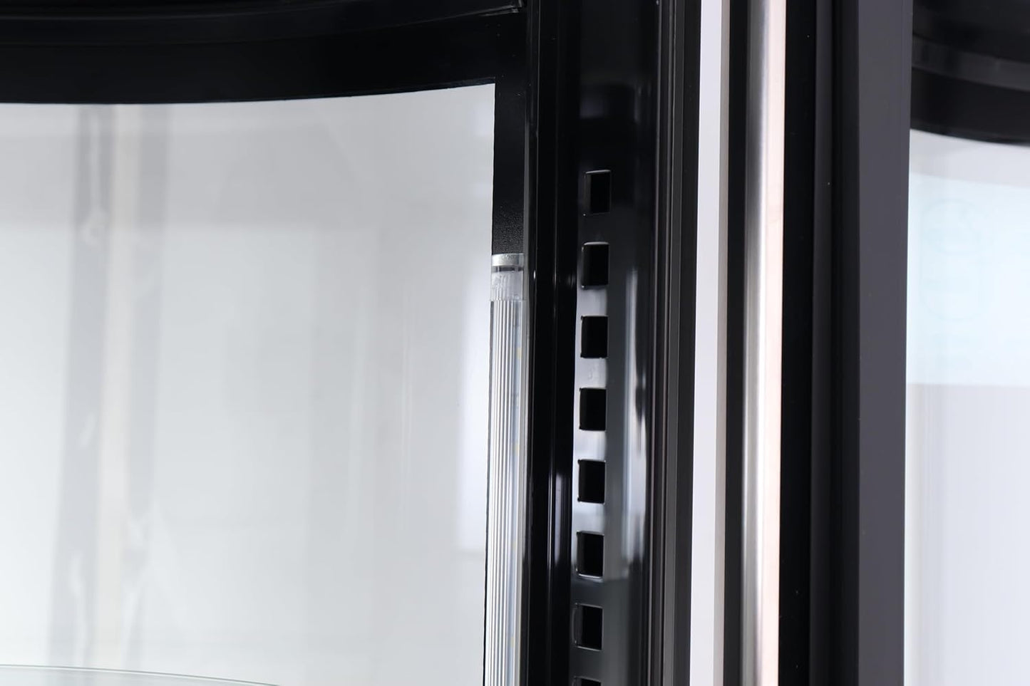 METRO Professional Kuchen-Vitrine GRV1100, Gastro, Edelstahl/Glas, 100 L, Umluftkühlung, 490W, Temperaturanzeige, automatisches Abtauen, rund, silber, Klimaklasse 6