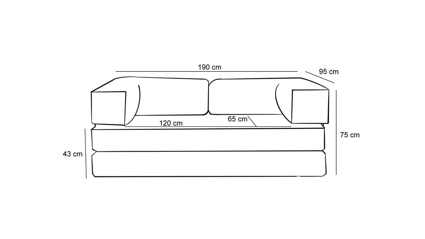 Comfort 3er Sofa - Anthrazit