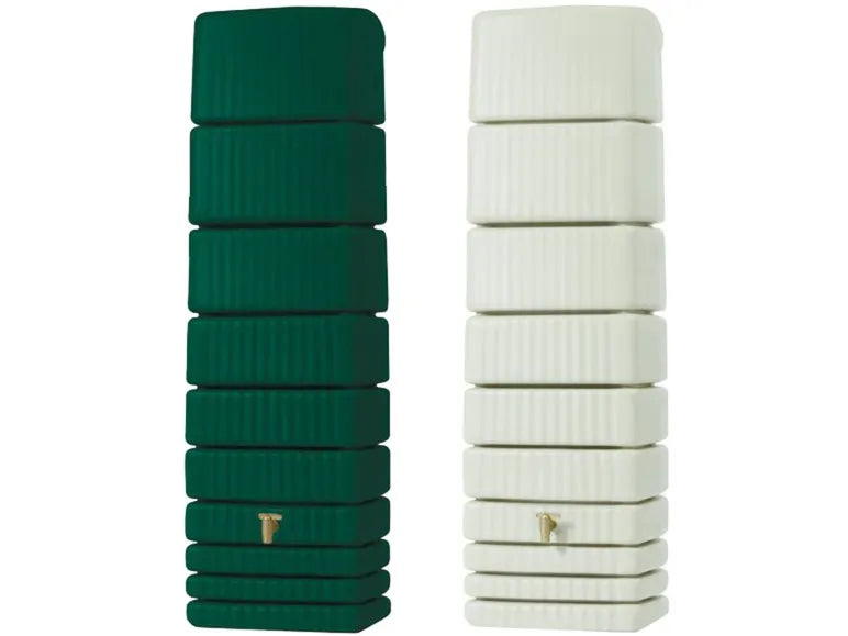4rain Regentonne »SLIM«, 650 Liter Volumen, inklusive Auslaufhahn und Windsicherung