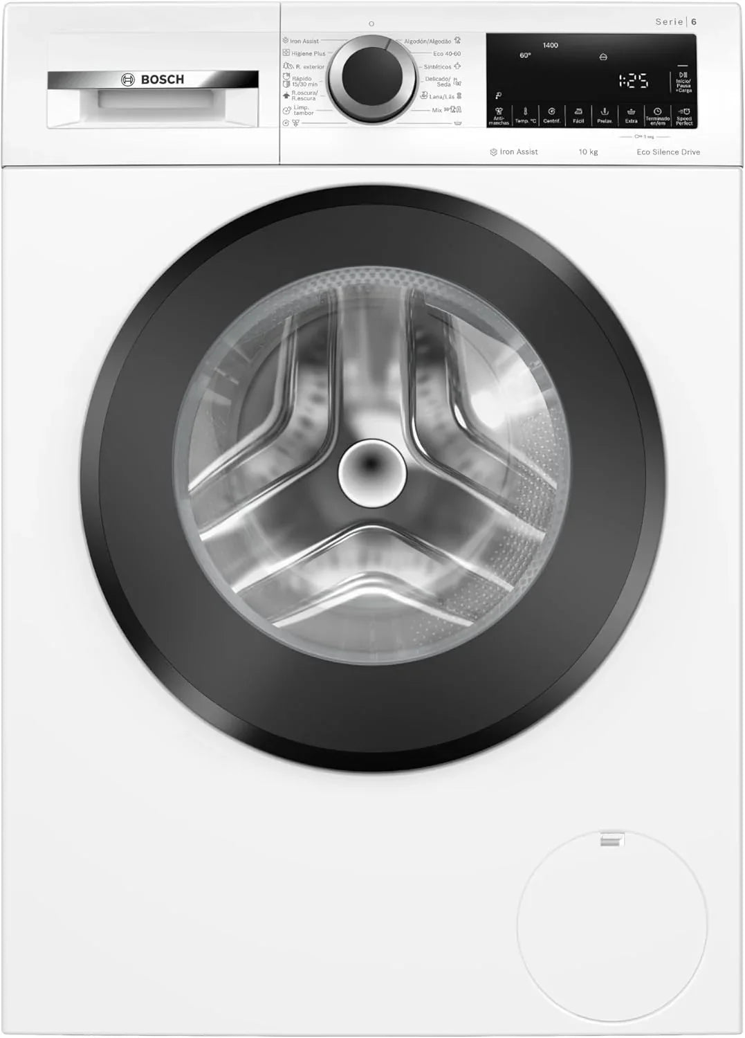 Bosch - Washing machine front load, 10 kg, Iron Assist, Pause + Load, Anti-Stain, White, WGG254Z5ES, 10 kg, Front loading washing machine, Manual dosing