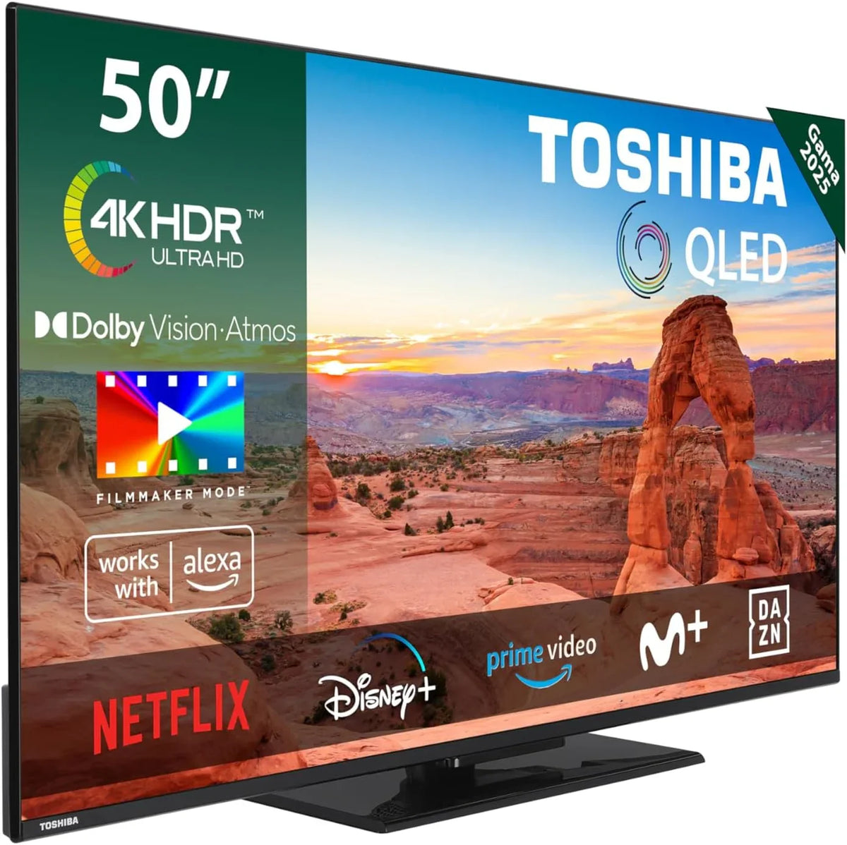 Toshiba 40LV3563DG 40" Full HD (1920 x 1080) HDR Smart TV with Central Stand, Compatible with Alexa, WiFi