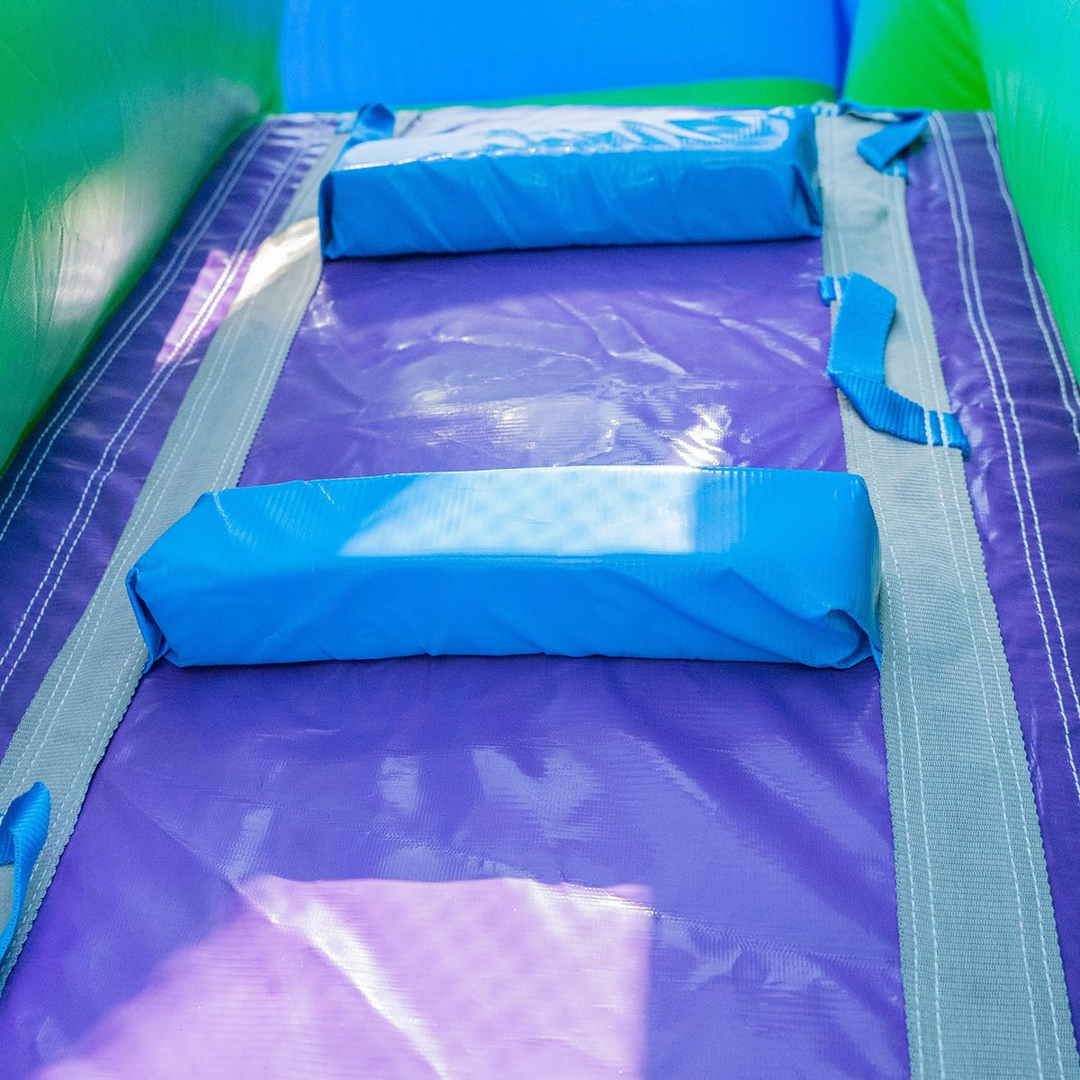 2025 HeroKiddo Resbaladilla Acuática Inflable de Grado Comercial de 16' con Piscina Adjacente para Niños y Adultos (con Ventilador), Uso Mojado y Seco, Diversión de Verano
