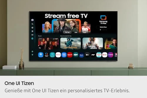 Samsung Crystal UHD 4K U7099F 55 Zoll (138 cm) LED Fernseher, Crystal Prozessor 4K, MetalStream Design, SmartThings, Knox Security, Gaming Hub, AI Upscaling, Kostenlose Inhalte, Smart AI TV