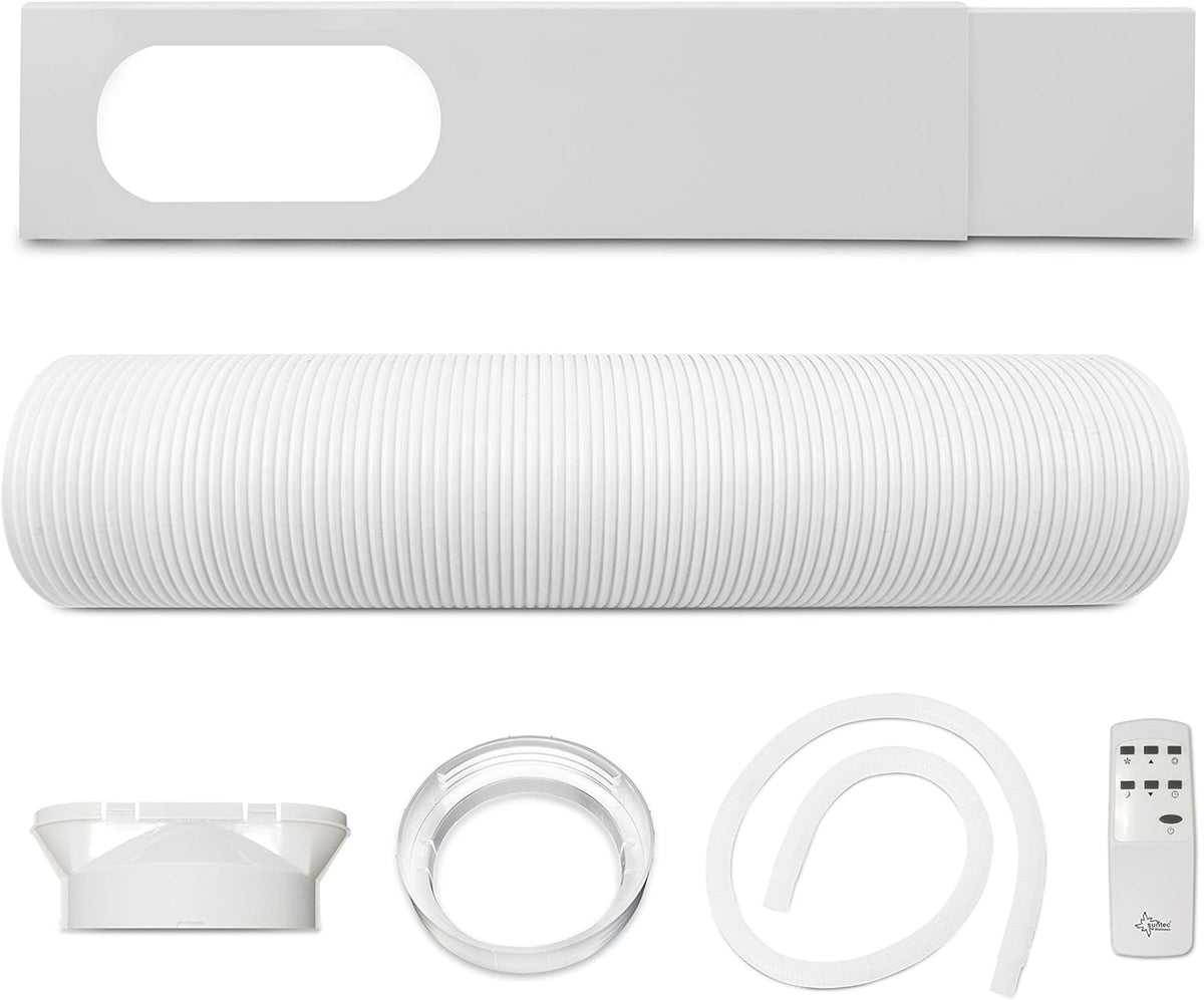 SUNTEC Mobiles Klimagerät Impuls 2.6 Eco R290 – Klimaanlage mobil und leise mit Abluftschlauch – Kühler & Entfeuchter für Räume bis 34 qm – Mobile Kühlung für Wohnung & Büro – 9.000 BTU | 2600 Watt