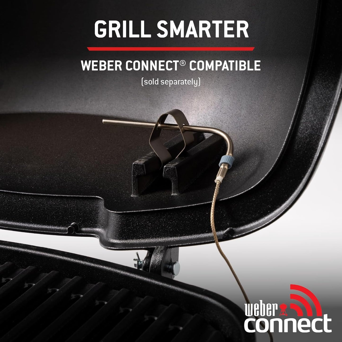 Weber Q 1200N Gasgrill mit Seitentischen/leichter Grill für Camping, Terrassen & Balkone mit Hochleistungsbrenner, porzellanemaillierten Gussrosten & elektronischer Zündung, Mitternachtsschwarz