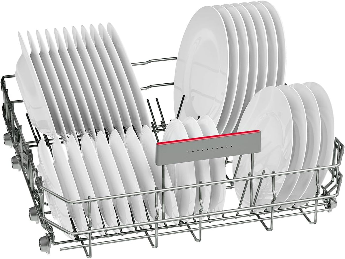 Bosch - Lavavajillas Libre Instalación, 60 cm, Serie 4, Home Connect, Motor EcoSilence, Acero, SMS4EMI06E