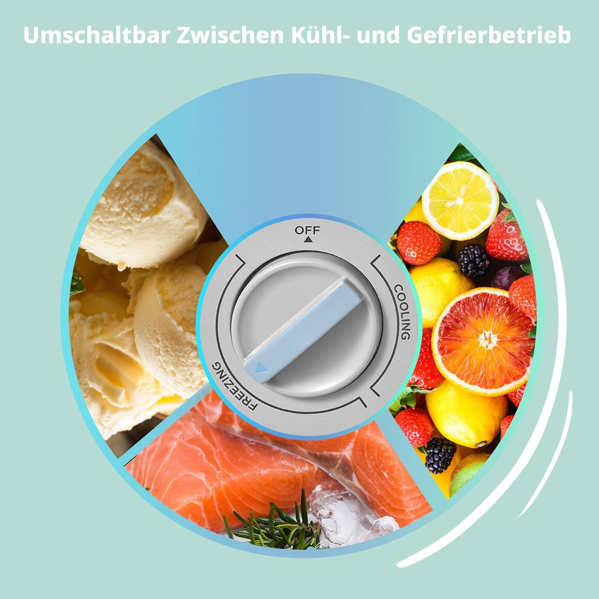 Comfee 198L Gefriertruhe, leise 37 dB, 4-Sterne-Gefrieren, Kühl-/Gefrier-Konvertierung (1–10°C / -24––12°C), 24‑h‑Schnellgefrierung 9kg, Energiesparender Inverter-Kompressor, Aluminium-Innenraum