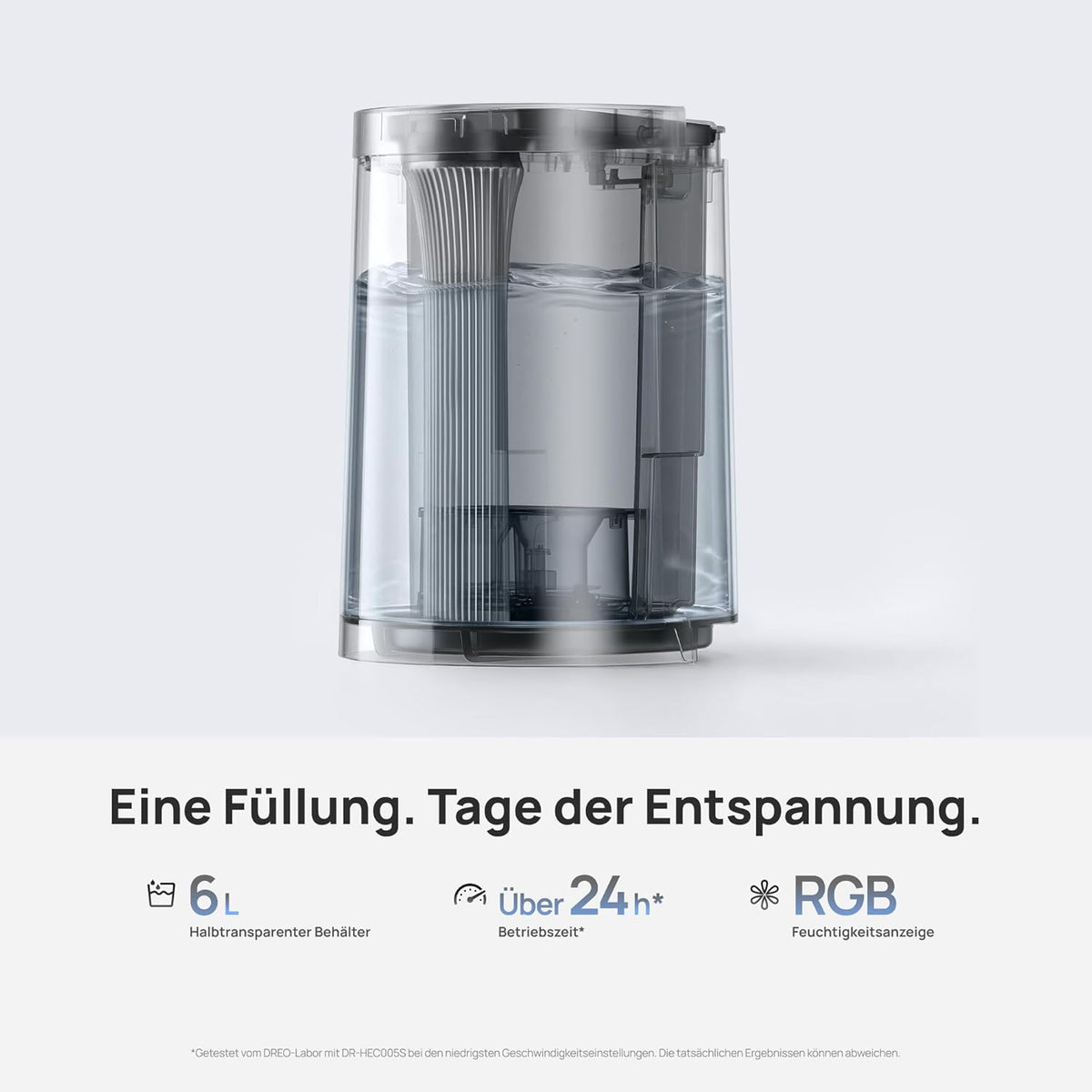 DREO TurboCool Nebelventilator 765S, 3-in-1 Turmventilator mit Ultraschall, WLAN & App-Steuerung, 6 L Tank, 10.4 m/s Luftstrom, 20 dB leiser DC-Motor, 90° Oszillation, 12 Geschwindigkeiten, 4 Modi