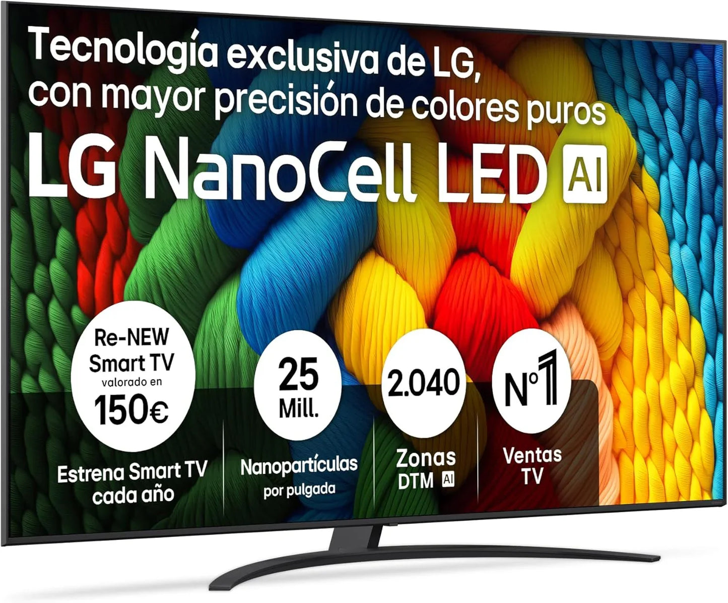 LG 43UA73006LA - TV 43", UHD 4K, WebOS 25, Ultimate IA, HDR10 Pro, Super Upscaling, Dolby Digital Plus, Google Assistant, Black