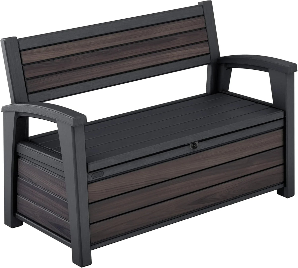 Keter Eden – External Storage Chest, Capacity 265 L, Resin, Graphite Colour, Garden and Terrace, 140 x 60 x 84 cm