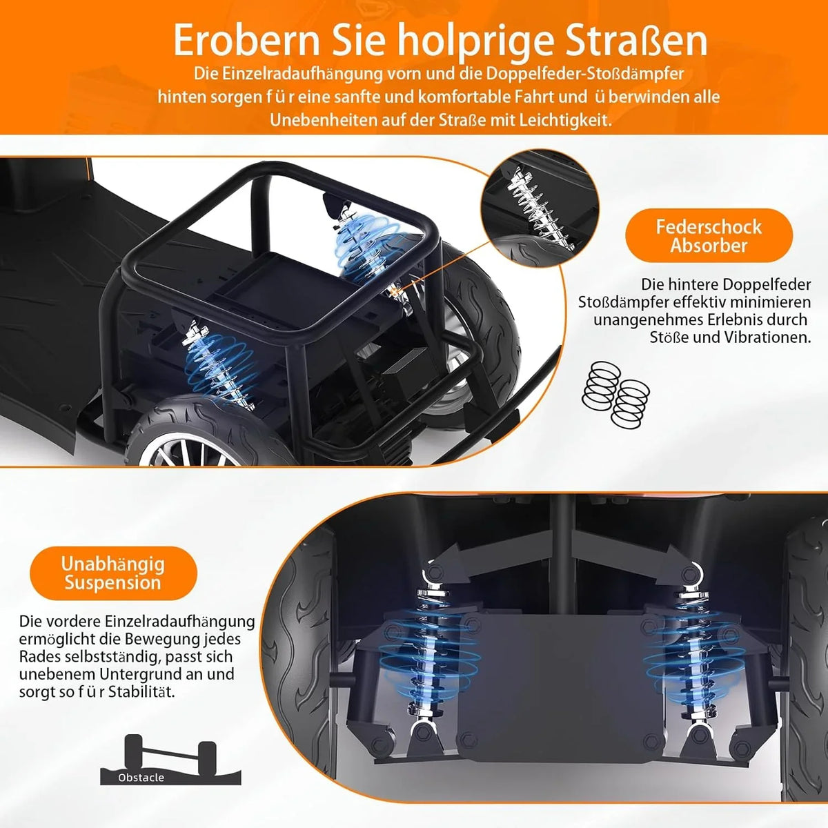 2025 Scooter de movilidad ZVGREEN de 4 ruedas – modelo para personas mayores con asiento tipo capitán – hasta 15 km/h – gran espacio de almacenamiento – asiento giratorio – freno electromagnético