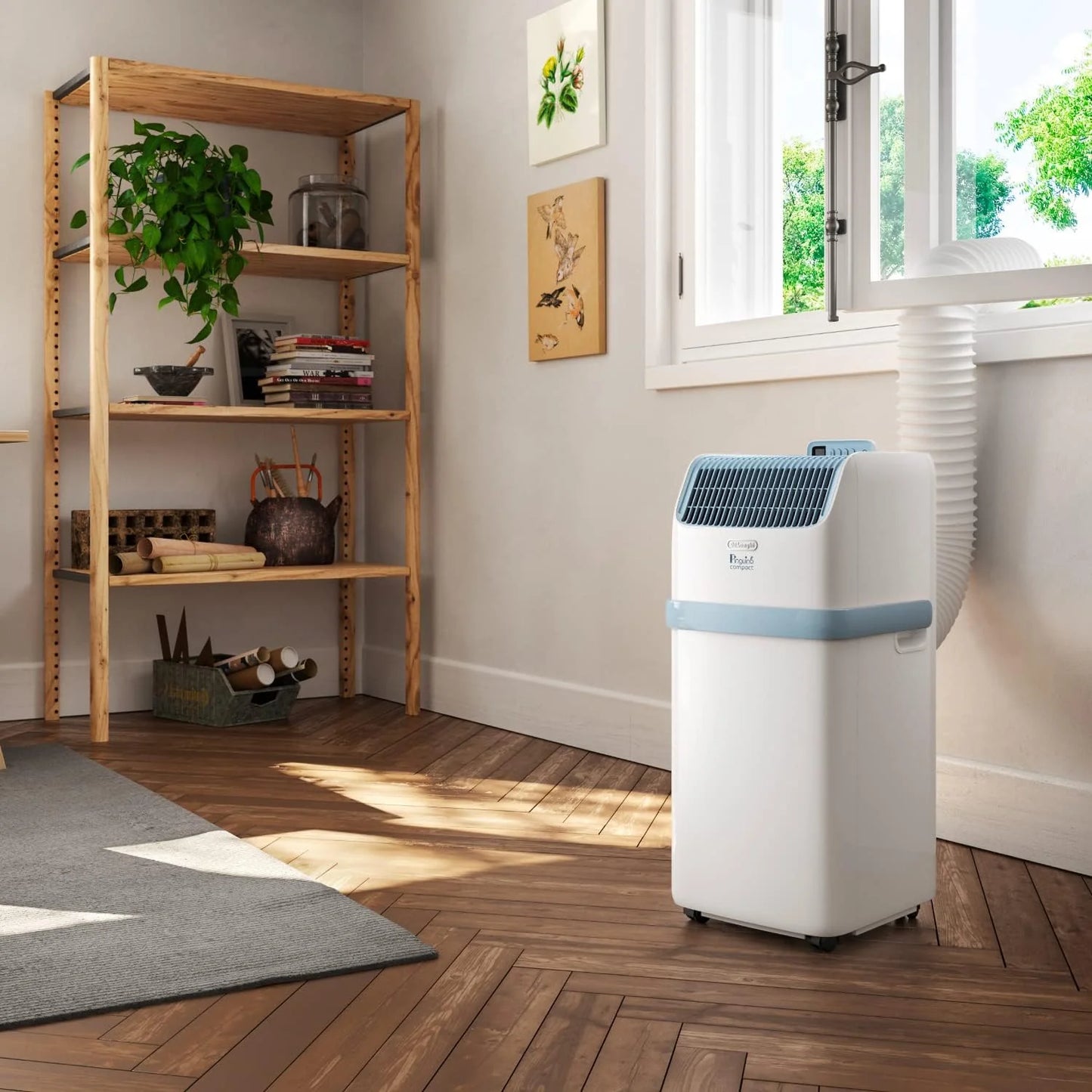 Pinguino Compact PAC ES72 YOUNG Aire Acondicionado Portátil 8.300 BTU/h, 2,1 kW, hasta 60m³, Función Deshumidificador y Ventilación, Temporizador 24 Horas