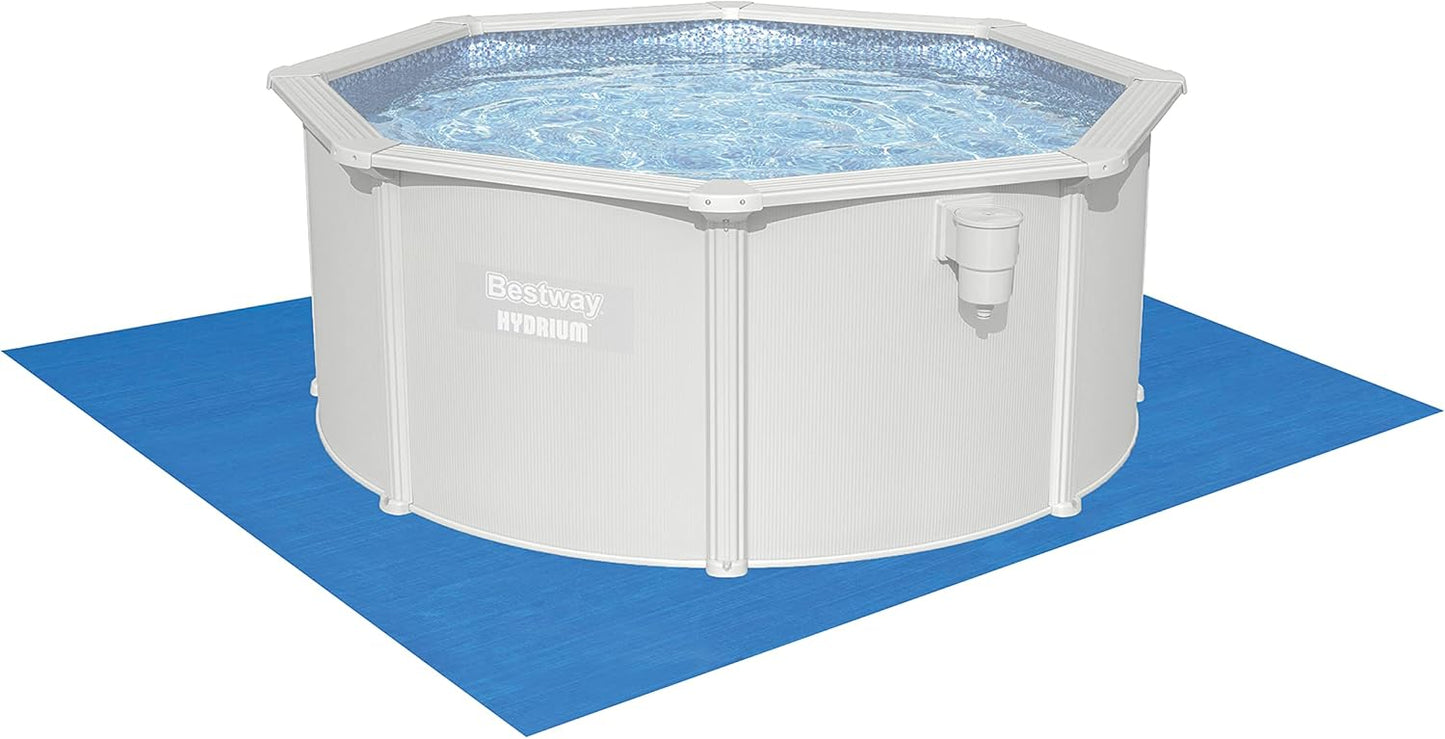 Bestway Hydrium - Piscina de Pared de Acero con Filtro de Arena, diámetro de 300 x 120 cm, Gris, Redonda