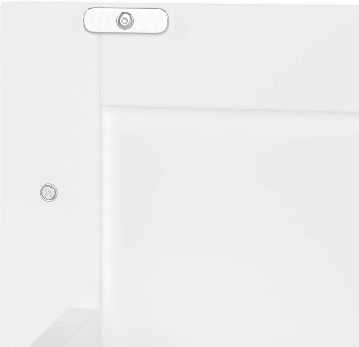 Moimhear Mueble de baño de pie, lavabo, lacado completo, tres cajones silenciosos, lavabo de cerámica integrado (blanco, 76 x 46 x 83,5 cm)