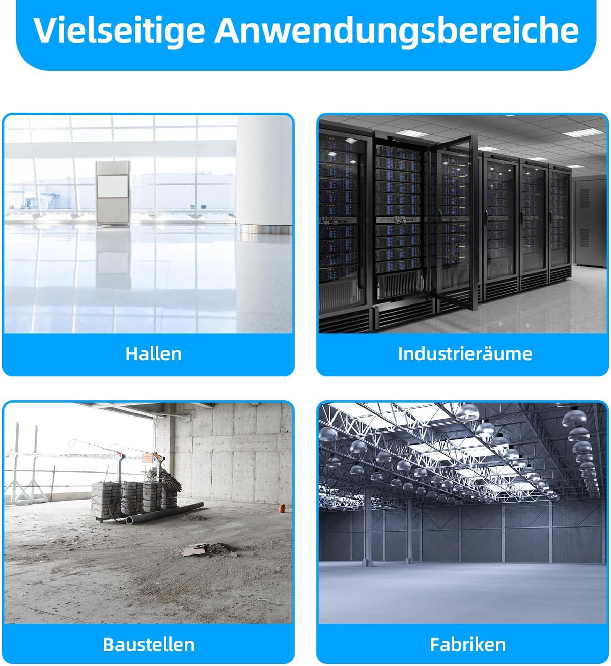 Be Cool Industrie-Windmaschine 75cm BCIWM75CM – Fahrbarer Trommelventilator, Ø 75 cm (30"), 300 Watt, Vollkupfermotor, 2 Geschwindigkeiten, Aluminium-Rotorblätter, Spinnennetz-Schutzgitter, schwarz
