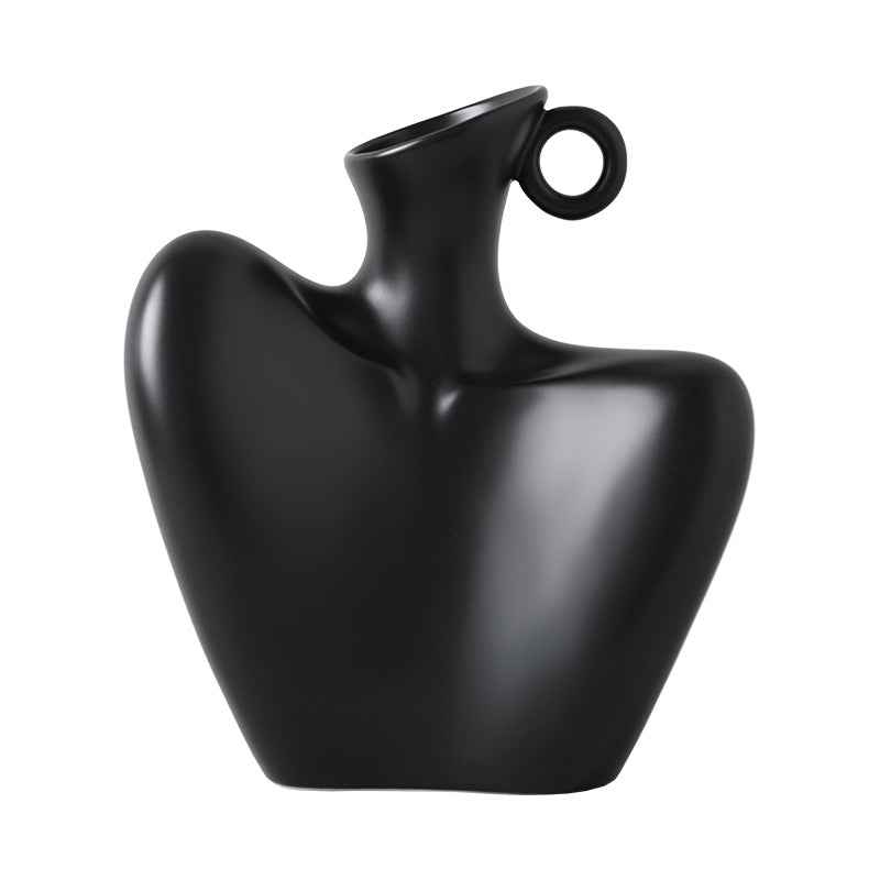 Modern Abstract Ceramic Decorative Vase for Tabletop Home Decor