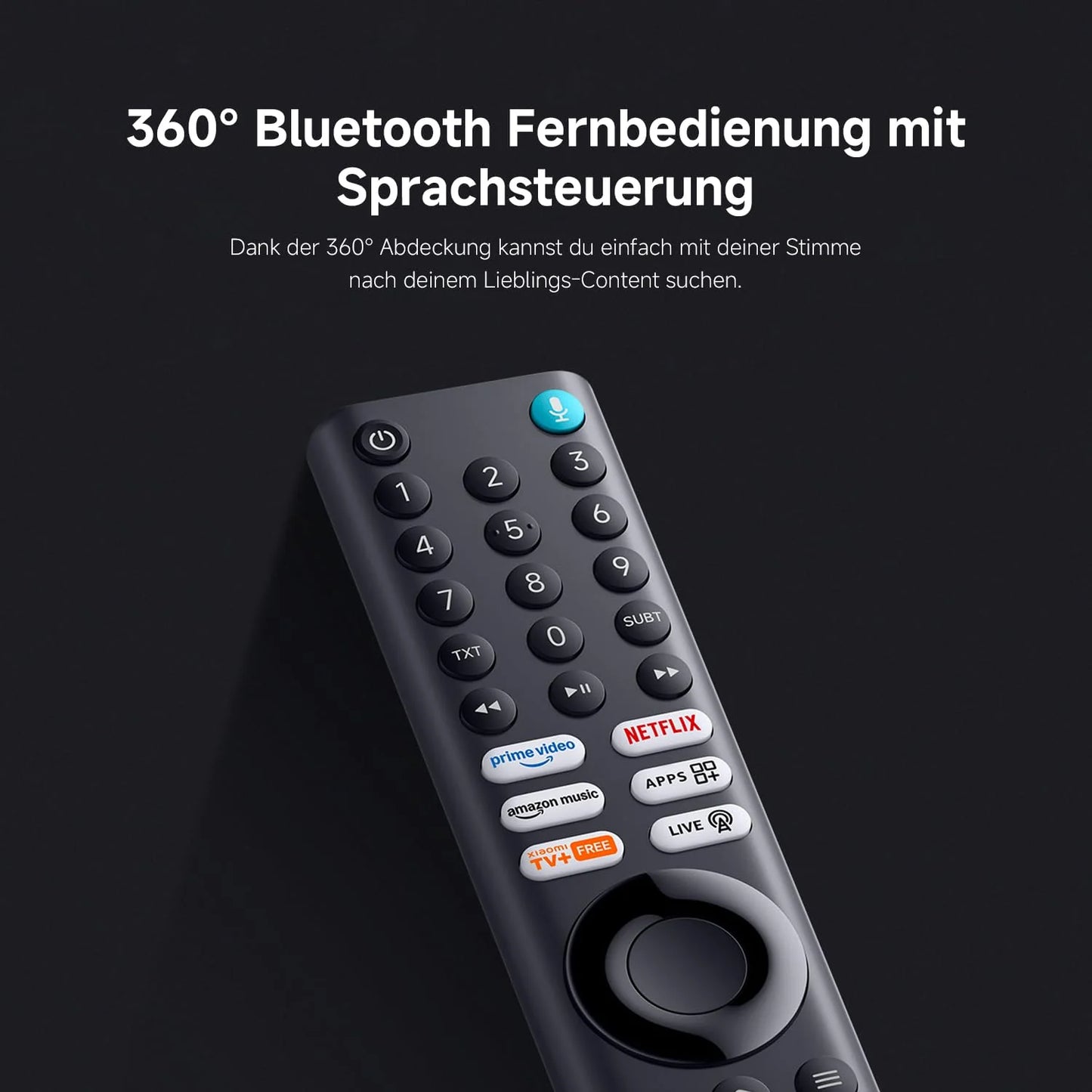 Xiaomi TV F 32, 32 Zoll (81 cm), HD, Smart TV, Fire OS7, Triple Tuner DVB-C/S/S2/T/T2, Dolby Audio™, DTS Virtual:X, DTS-HD, Sprachsteuerung mit Alexa, Kompatibel mit Apple AirPlay