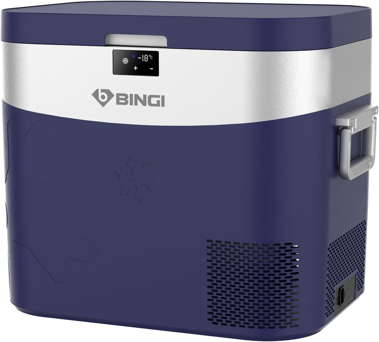 BINGI Kompressor Kühlbox 22L Mini Tragbarer Elektrischer Kühlschrank 12/24V DC Elektrischer Gefrierschrank Tragbarer Gefrierschrank für Auto LKW Picknick Camping und Heimgebrauch