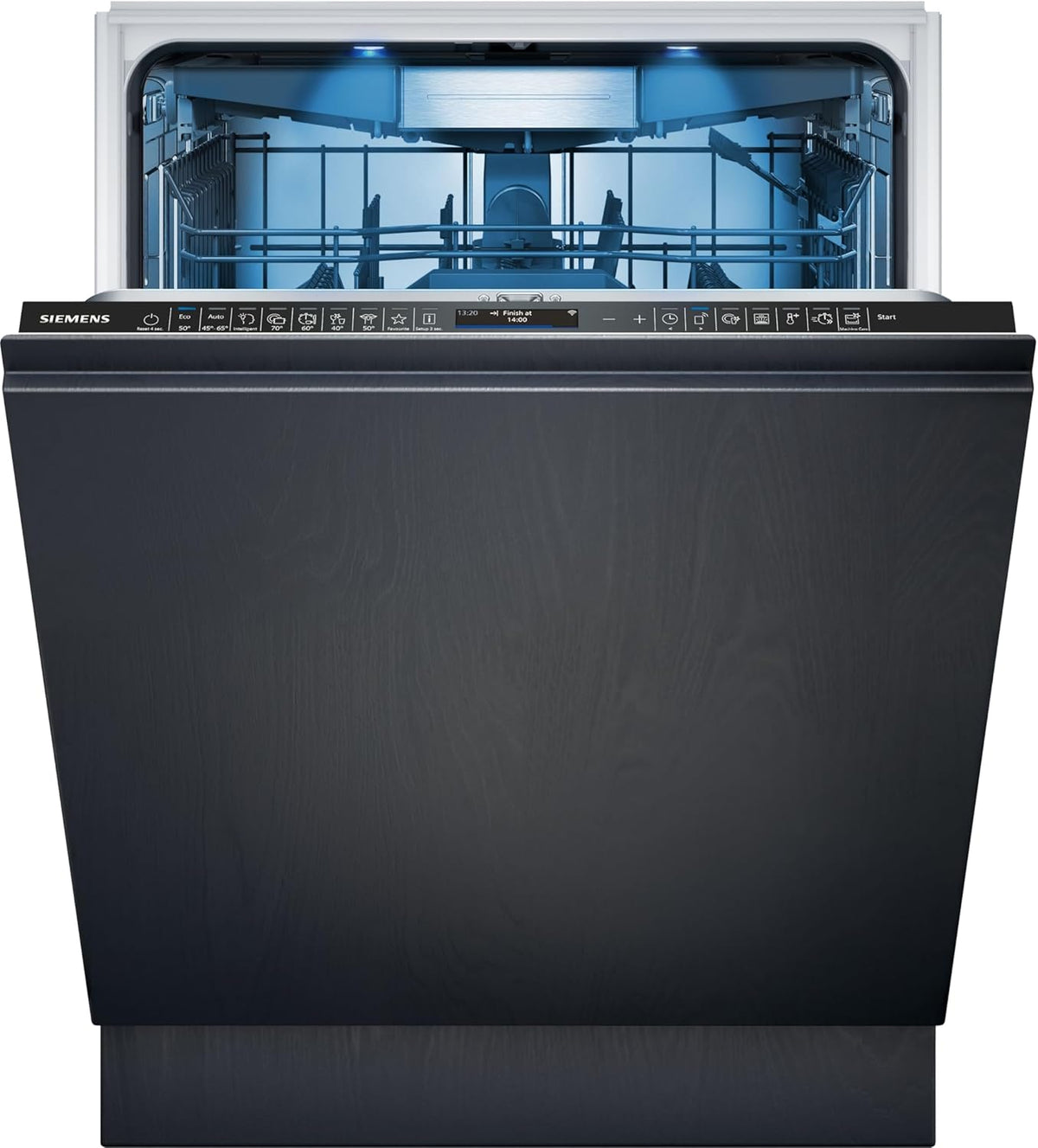 Siemens SN43ES14VE, iQ300 Smarter Geschirrspüler, Unterbau-Spülmaschine mit Besteckschublade, 60 cm, automatische Türöffnung dank autoOpen dry, besonders leise mit iQdrive-Motor, aquaStop, Edelstahl