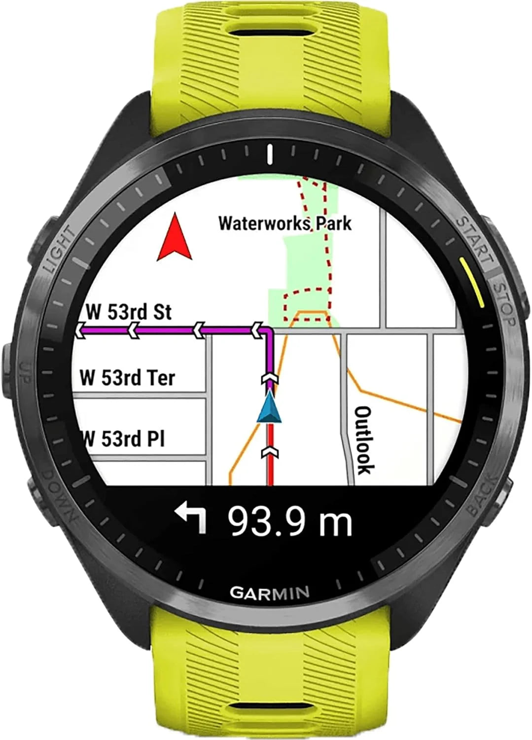 Garmin Runners Smartwatch Forerunner 965 | 23 días de duración de la batería en Modo de Reloj Inteligente con Pantalla Colorida y Pantalla táctil Amoled | Mapas Integrados y métricas de Entrenamiento