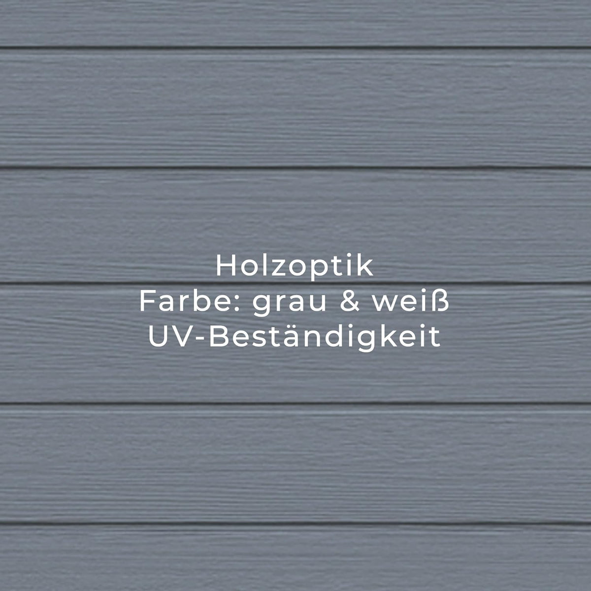 Gartenhaus Lönneberga 2,5m² Kunststoff | Polypropylen (PP) Geräteschuppen witterungsbeständig 124 x 191 x 167/199 cm (B x T x H) grau