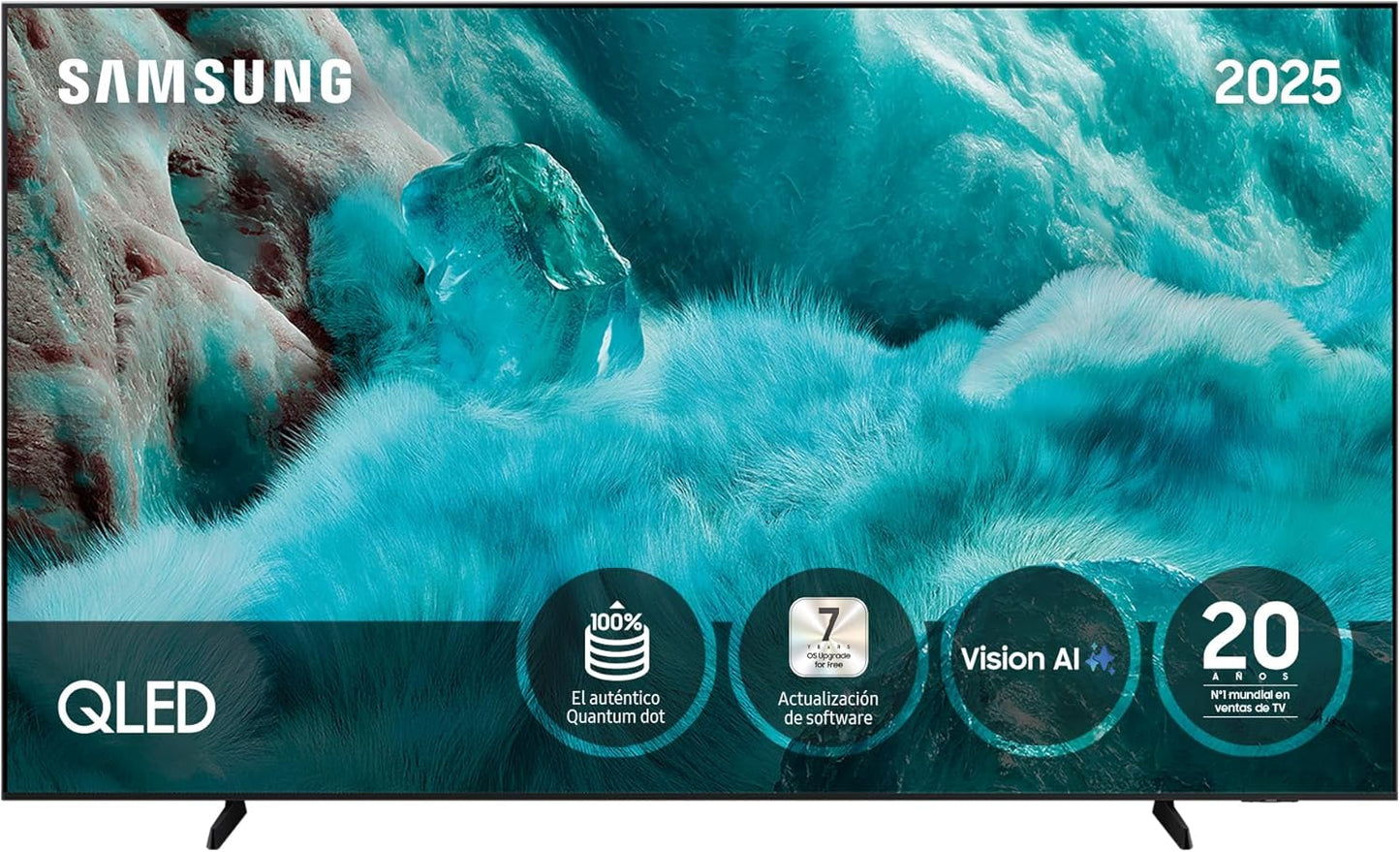 Samsung TV 55 Inch QLED QE1F 4K Smart TV with Vision AI, 100% Color Volume with Quantum Dot and more than 500 Channels TV Plus