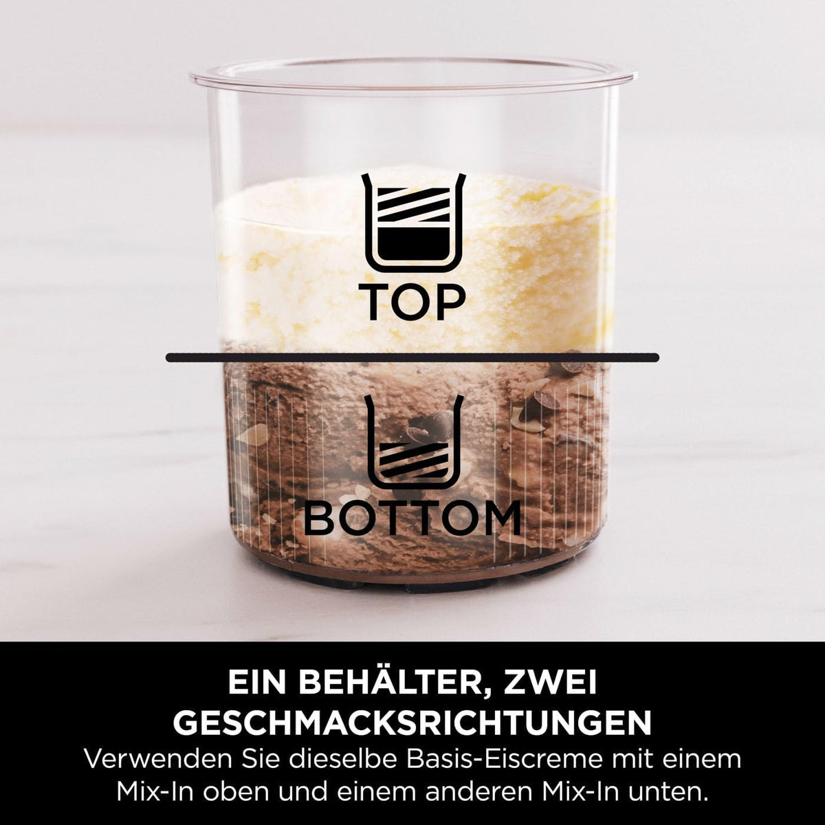Ninja CREAMi Deluxe Eis-und Eisgetränkmaschine mit 2 Bechern, 10 Funktionen, macht Eiscreme, Gelato, Sorbet, Frozen Yoghurt, Milchshakes, Slushi & mehr, 2-in-1 Geschmacksoption, Silber, NC502EU