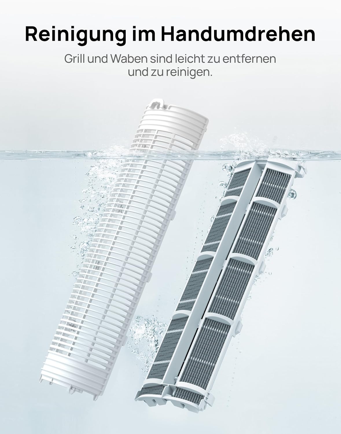 DREO Turmventilator mit Kühlung leise, Ventilator mit Wasserkühlung, 102 cm Luftkühler, Verdunstungskühler mit 80° Schwenkfunktion, 3 Modi, 4 Geschwindigkeiten, Fernbedienung, Weiß