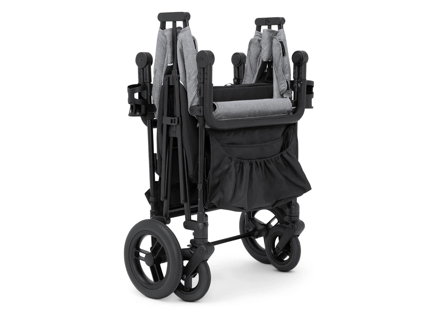 Carrito-Paseador Jeep Wrangler Deluxe para 4 Niños – Capota Desmontable, Bolsa Térmica, Asientos Modulares, Almacenamiento XXL, Ruedas Antipinchazos, Manillares Ajustables