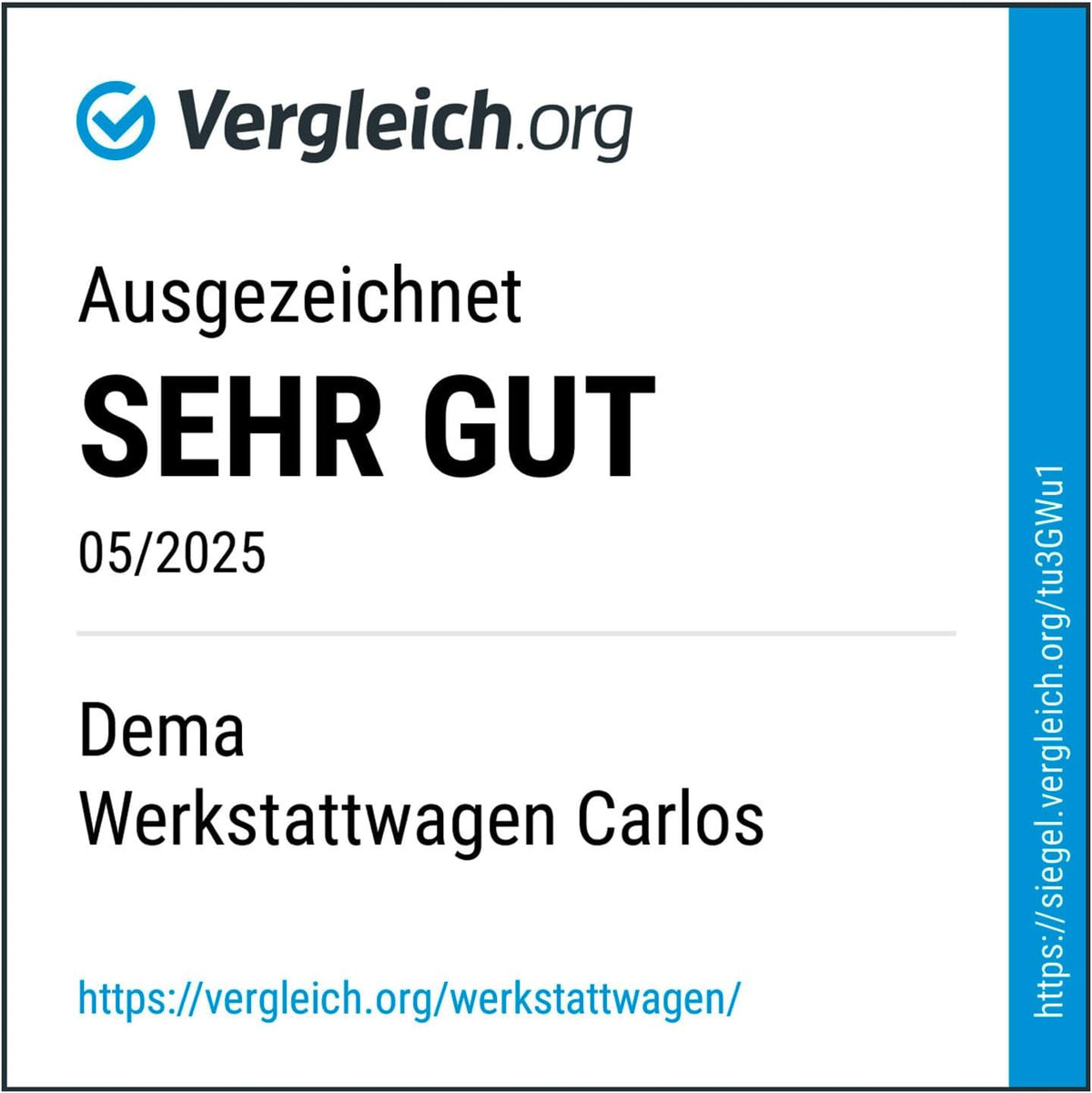 DEMA Werkstattwagen Carlos – 7 Schubladen, pulverbeschichtet, breite Lenkrollen mit Bremsen, Arbeitsplatte, Zylinderschloss – Robuster Werkzeugwagen für Werkstatt und Garage