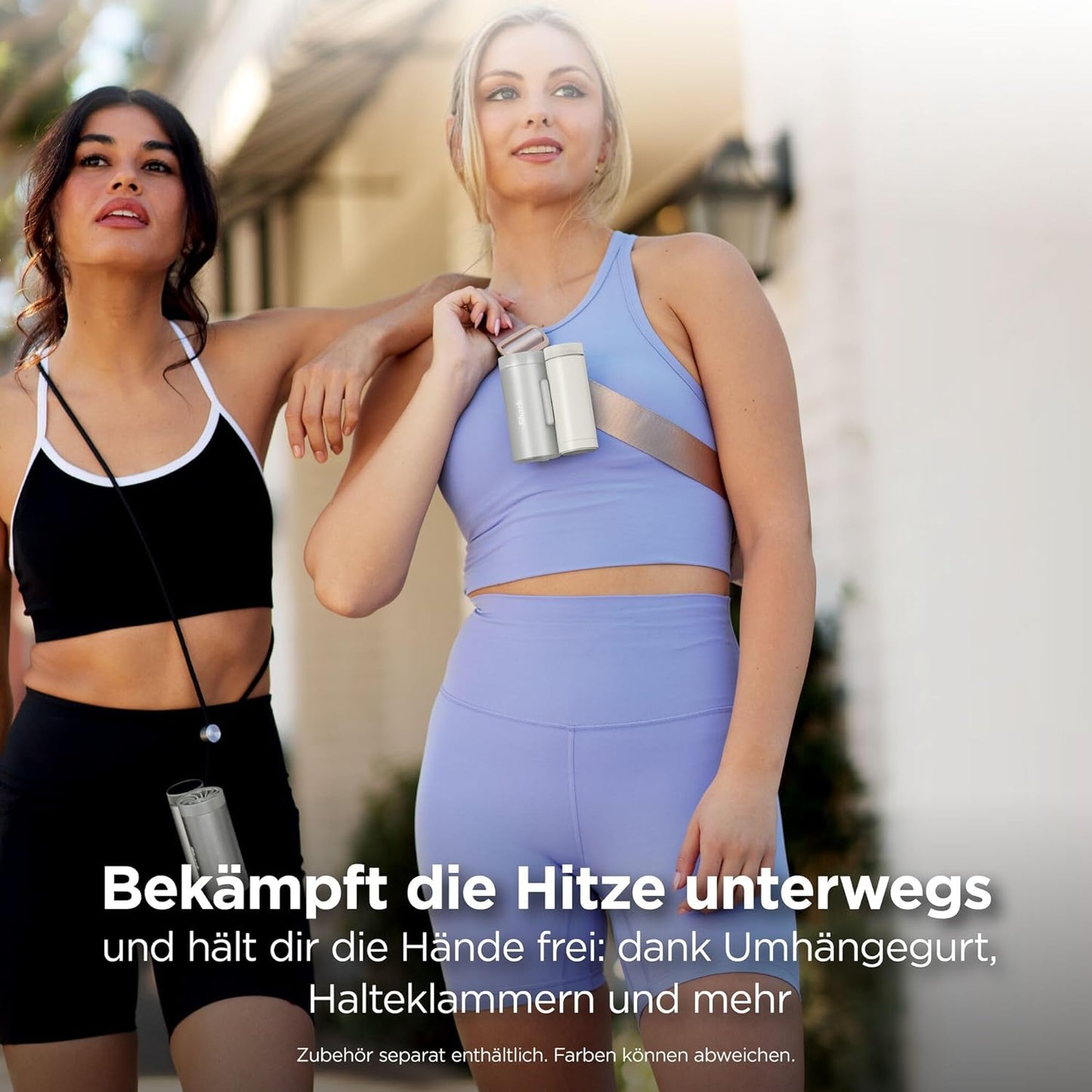 Shark ChillPill 3-in-1-Hochgeschwindigkeits-Handventilator-, Sprühnebel- und InstaChill-System Paket mit Reise-Etui, mit 3 Kühlaufsätzen, reisefreundliches Design, Cloud FA021EU