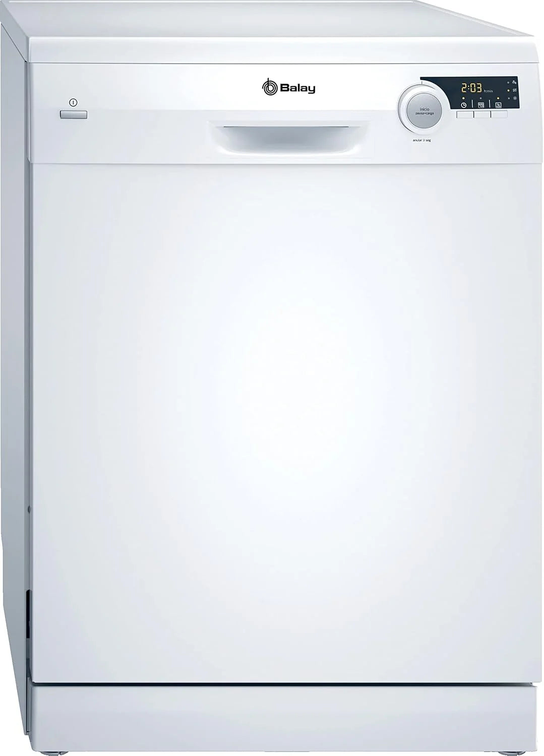 Balay - Lavavajillas de libre instalación, 60 cm, 12 servicios, Auto Diario, Pausa+Carga, ExtraSilencio, Blanco, 3VS506BP