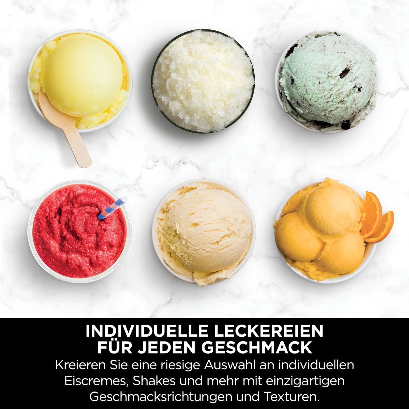 Ninja CREAMi Deluxe Eis-und Eisgetränkmaschine mit 2 Bechern, 10 Funktionen, macht Eiscreme, Gelato, Sorbet, Frozen Yoghurt, Milchshakes, Slushi & mehr, 2-in-1 Geschmacksoption, Silber, NC502EU