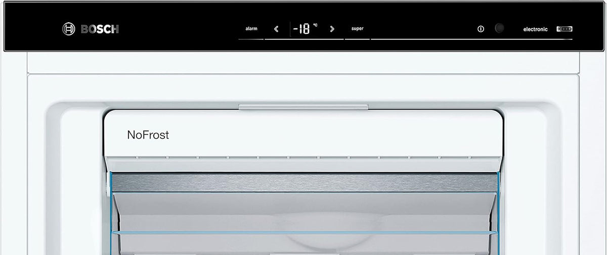 Bosch GSN54AWCV Serie 6 - Congelador XXL (176 x 70 cm, extra ancho, 327 L, NoFrost nunca más descongelar, iluminación LED uniforme, espacio para grandes congeladores)