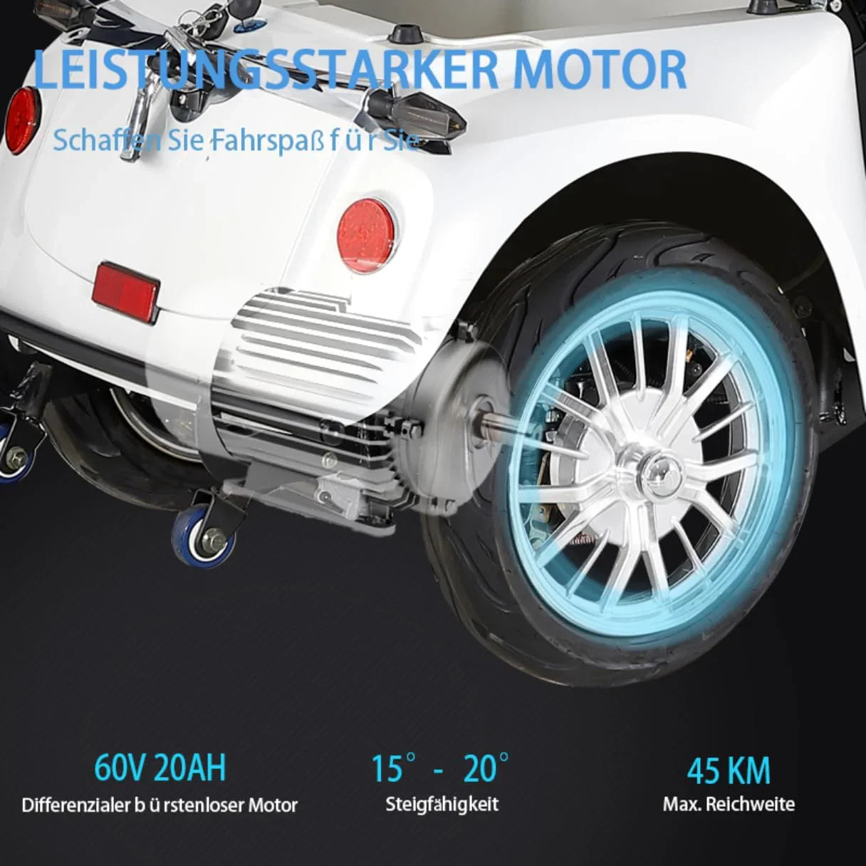 2025 Scooter de movilidad ZVGREEN de 4 ruedas – modelo para personas mayores con asiento tipo capitán – hasta 15 km/h – gran espacio de almacenamiento – asiento giratorio – freno electromagnético